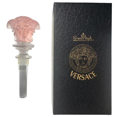 versace glass wine stopper|rosenthal Versace wine stopper.